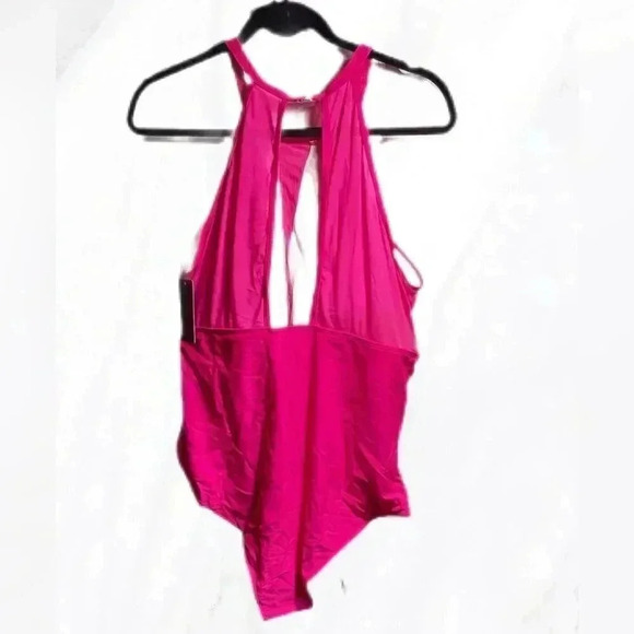 NWT Aqua Eve Plus Swimsuit Women One Piece Swimsuit Tummy Control High Neck 20W - Picture 3 of 3